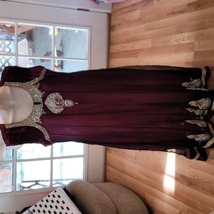 Sajni Long Beaded Dress